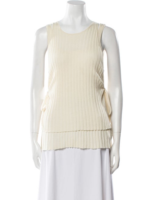 Helmut Lang Wool Scoop Neck Top