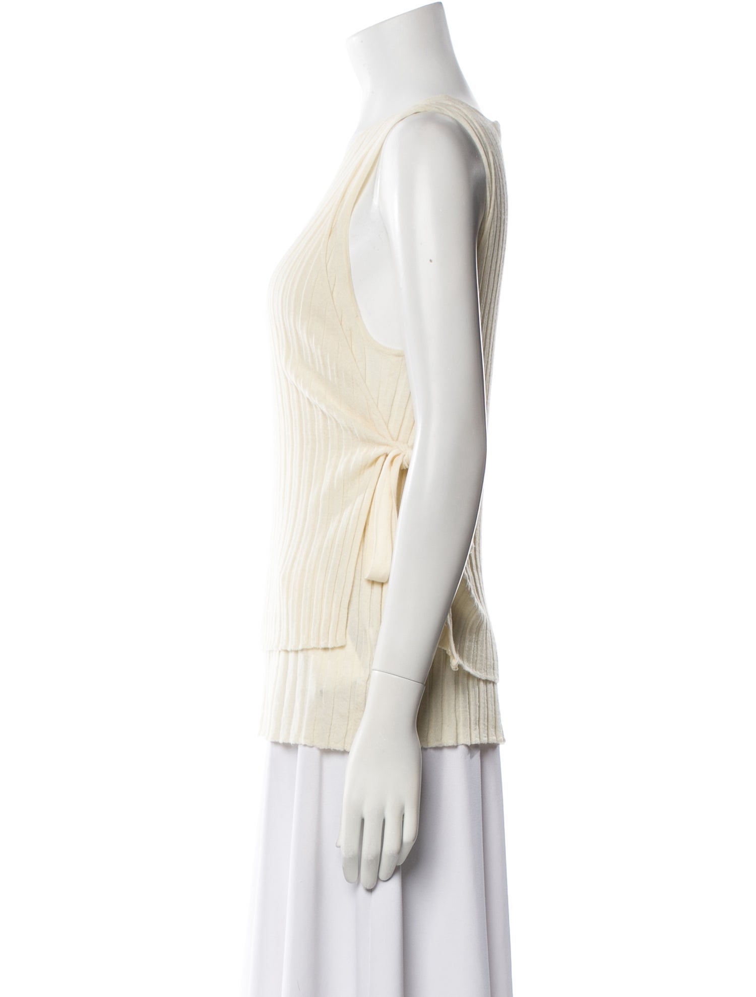 Helmut Lang Wool Scoop Neck Top