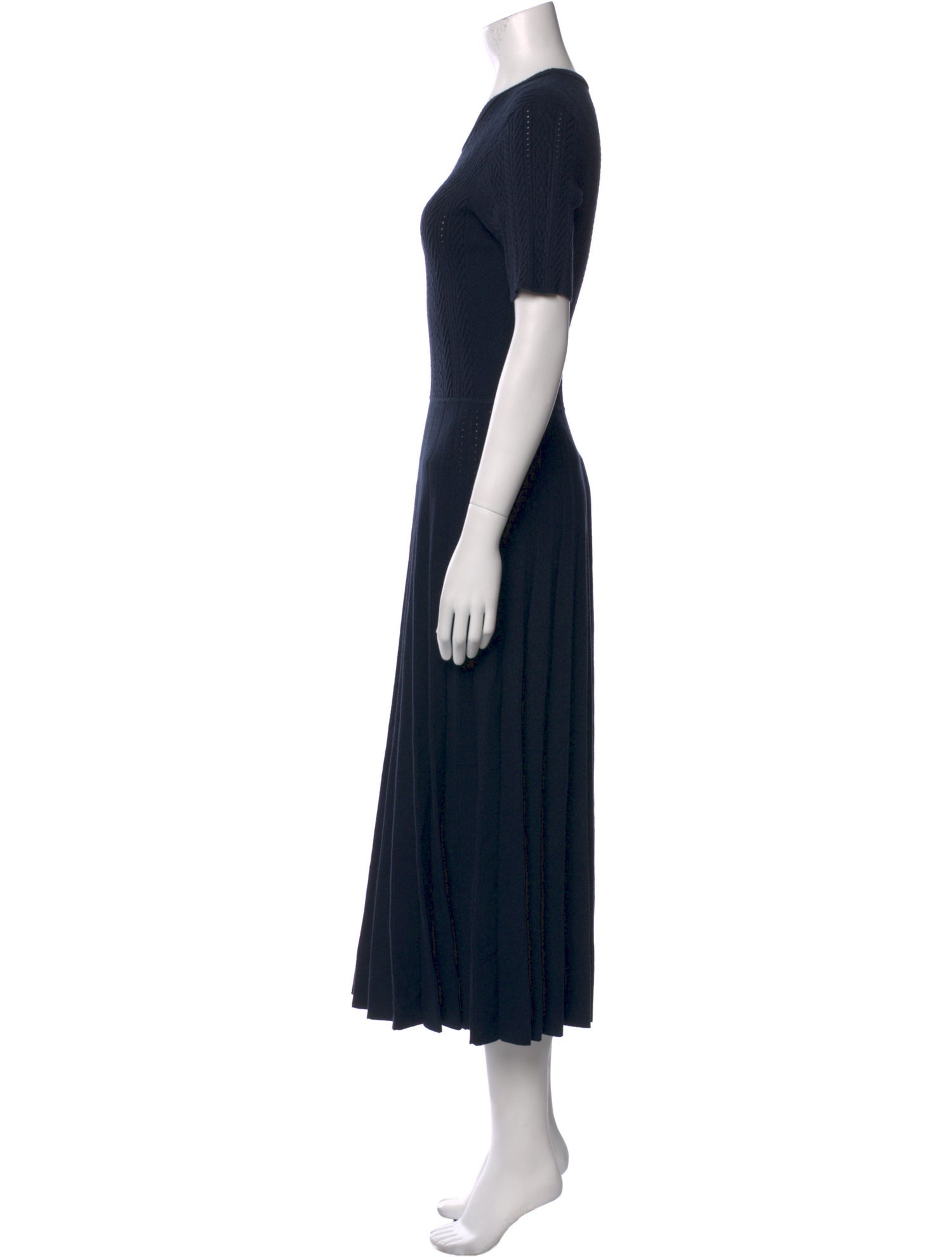 Helmut Lang Crew Neck Midi Length Dress