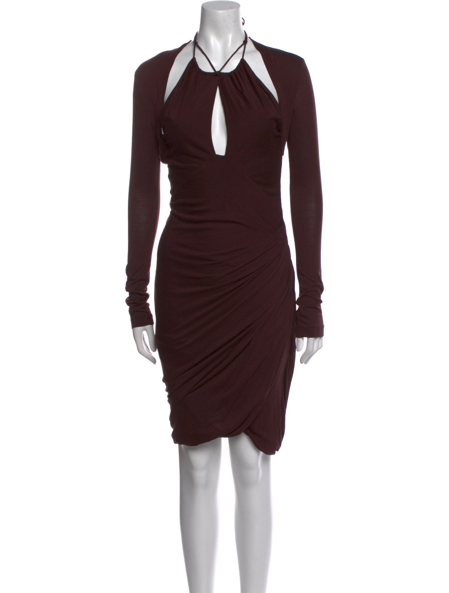 Helmut Lang V-Neck Long Dress