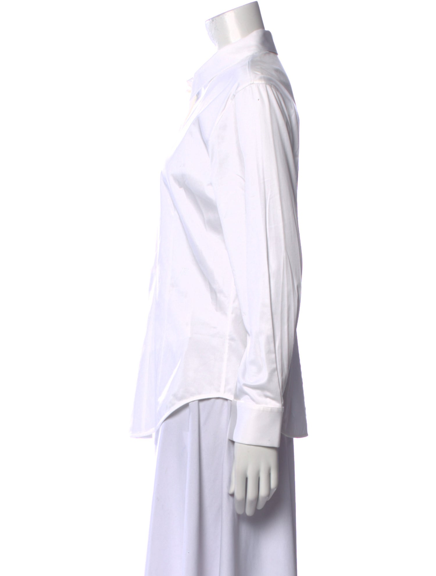 Helmut Lang Long Sleeve Button-Up Top