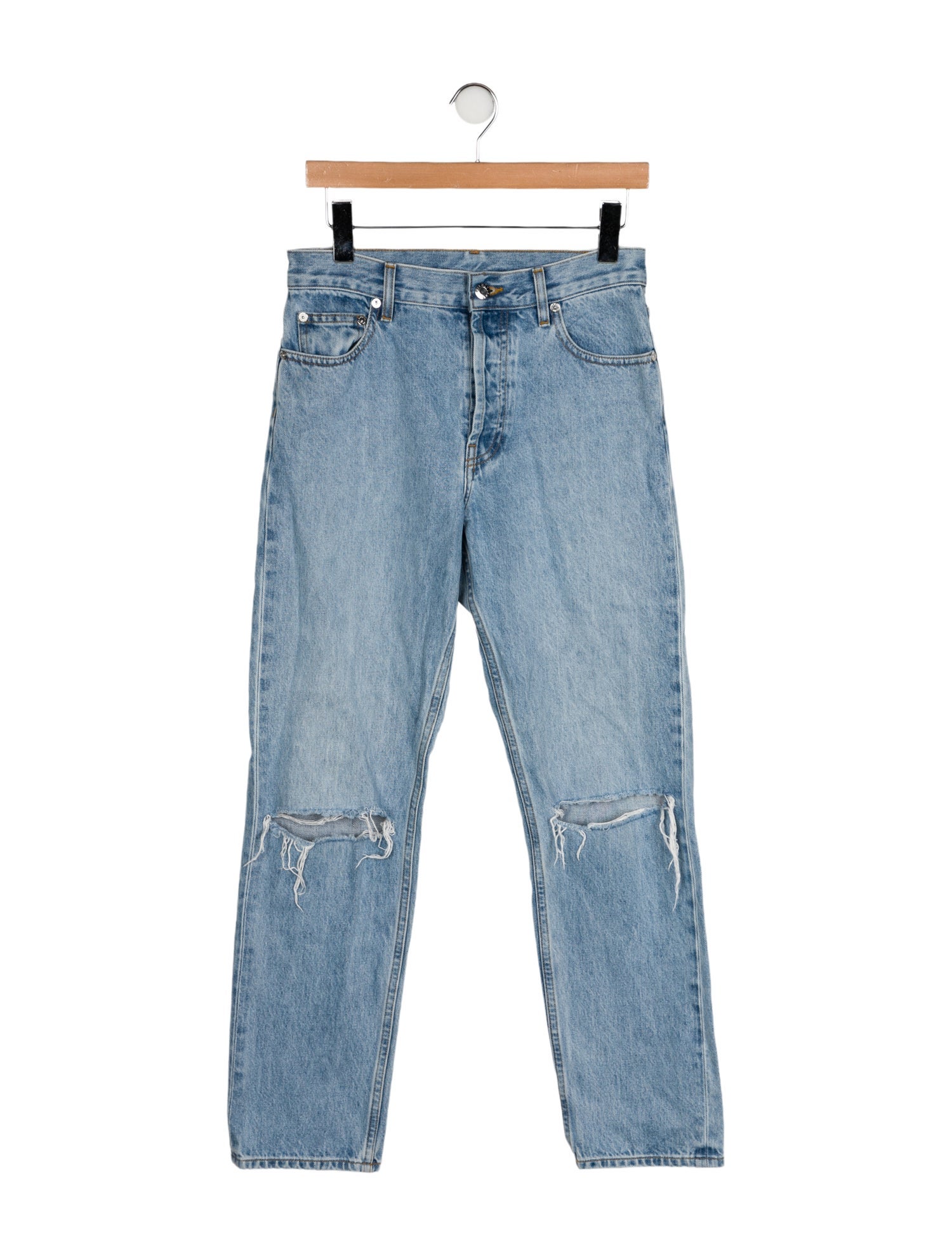 Helmut Lang Mid-Rise Straight Leg Jeans