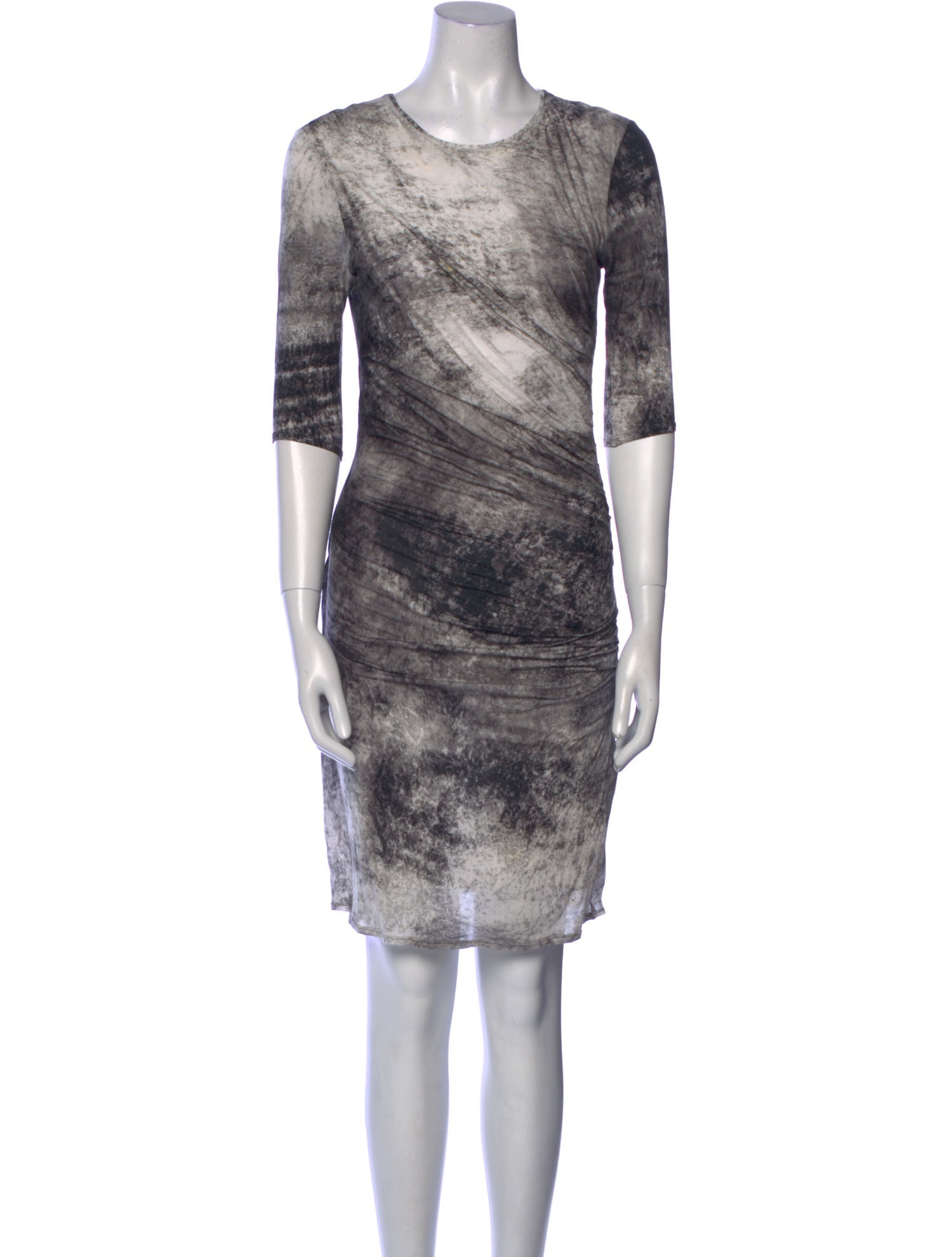 Helmut Lang Printed Knee-Length Dress
