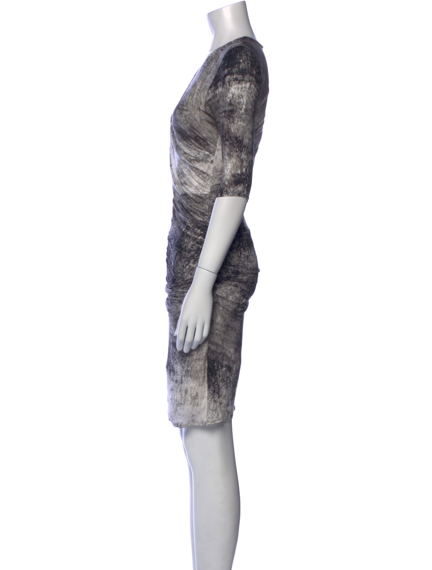 Helmut Lang Printed Knee-Length Dress