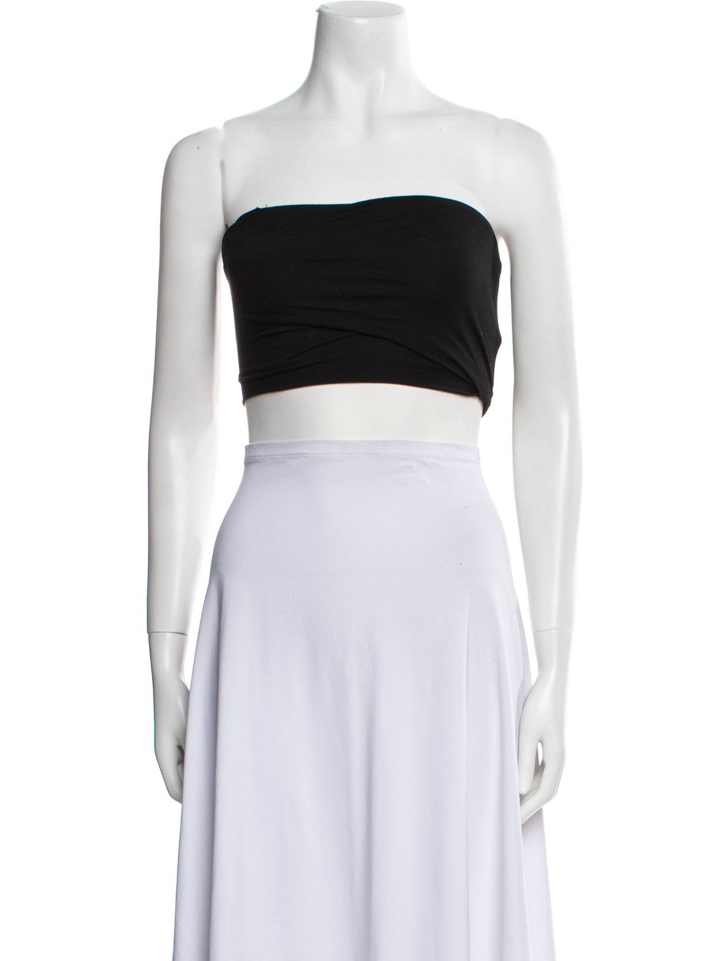 Helmut Lang Strapless Crop Top