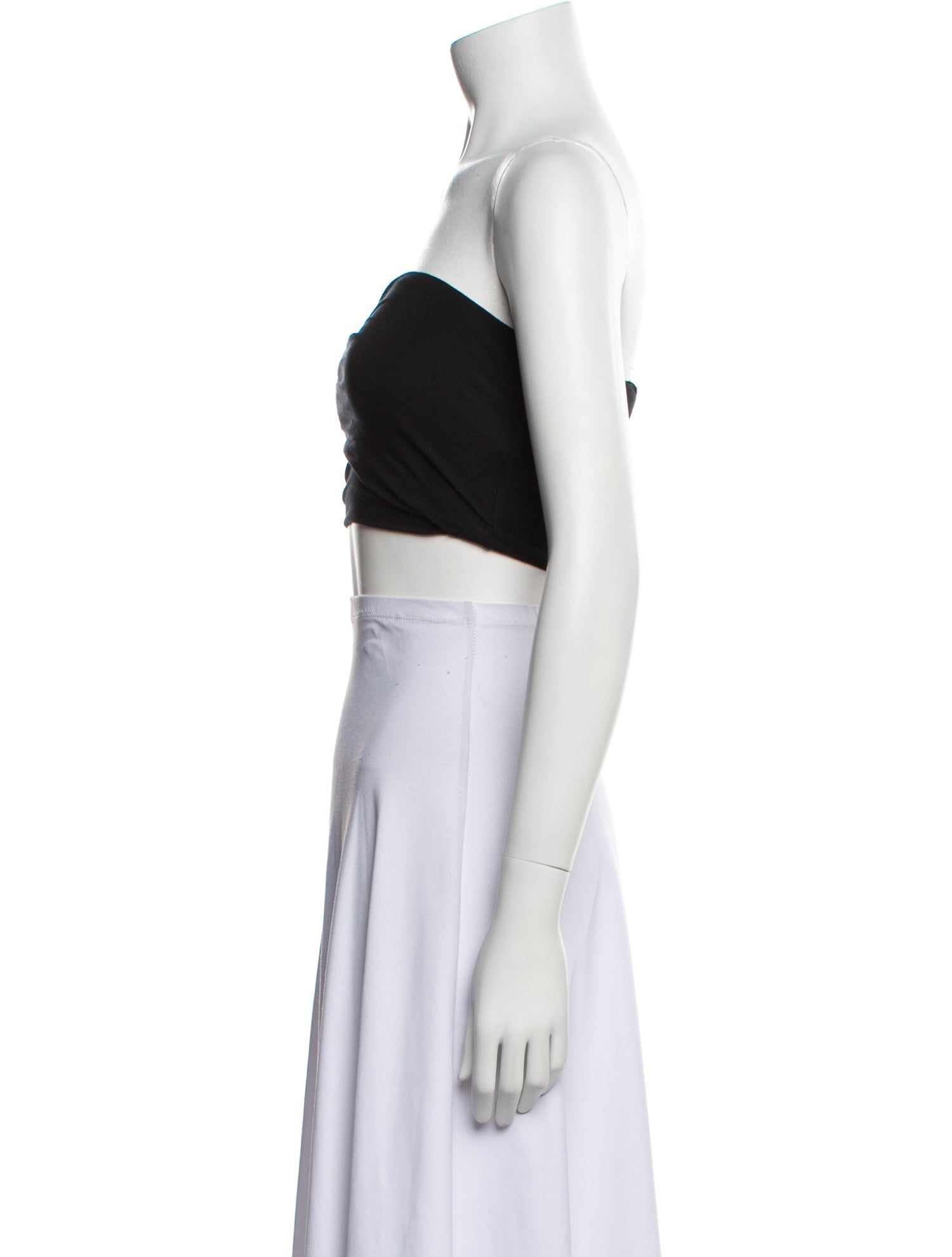 Helmut Lang Strapless Crop Top