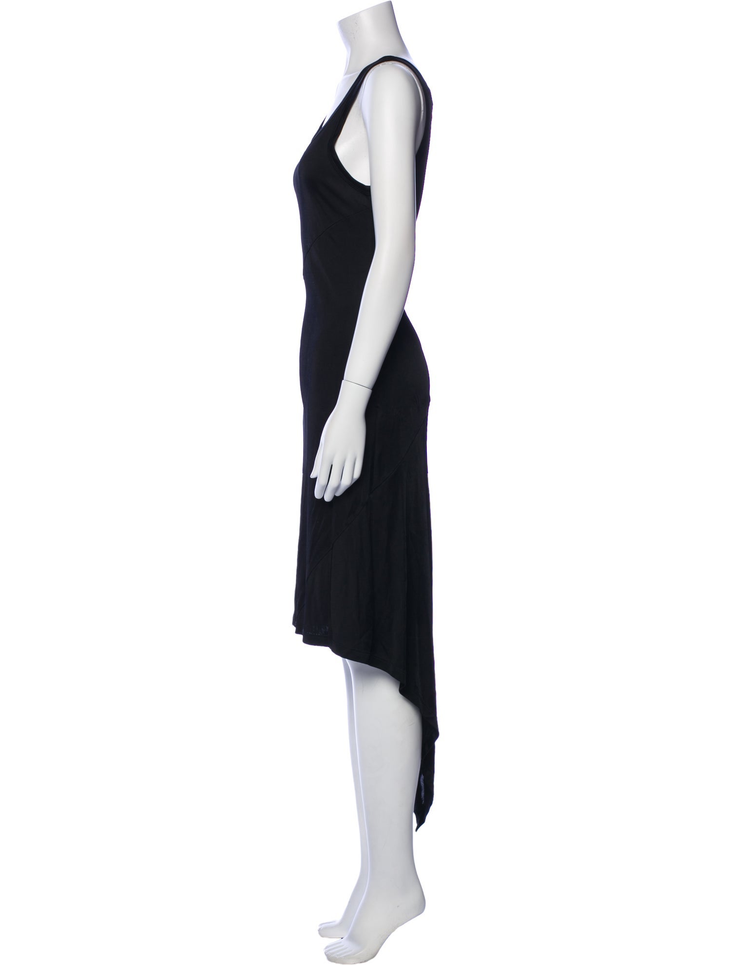 Helmut Lang Scoop Neck Long Dress