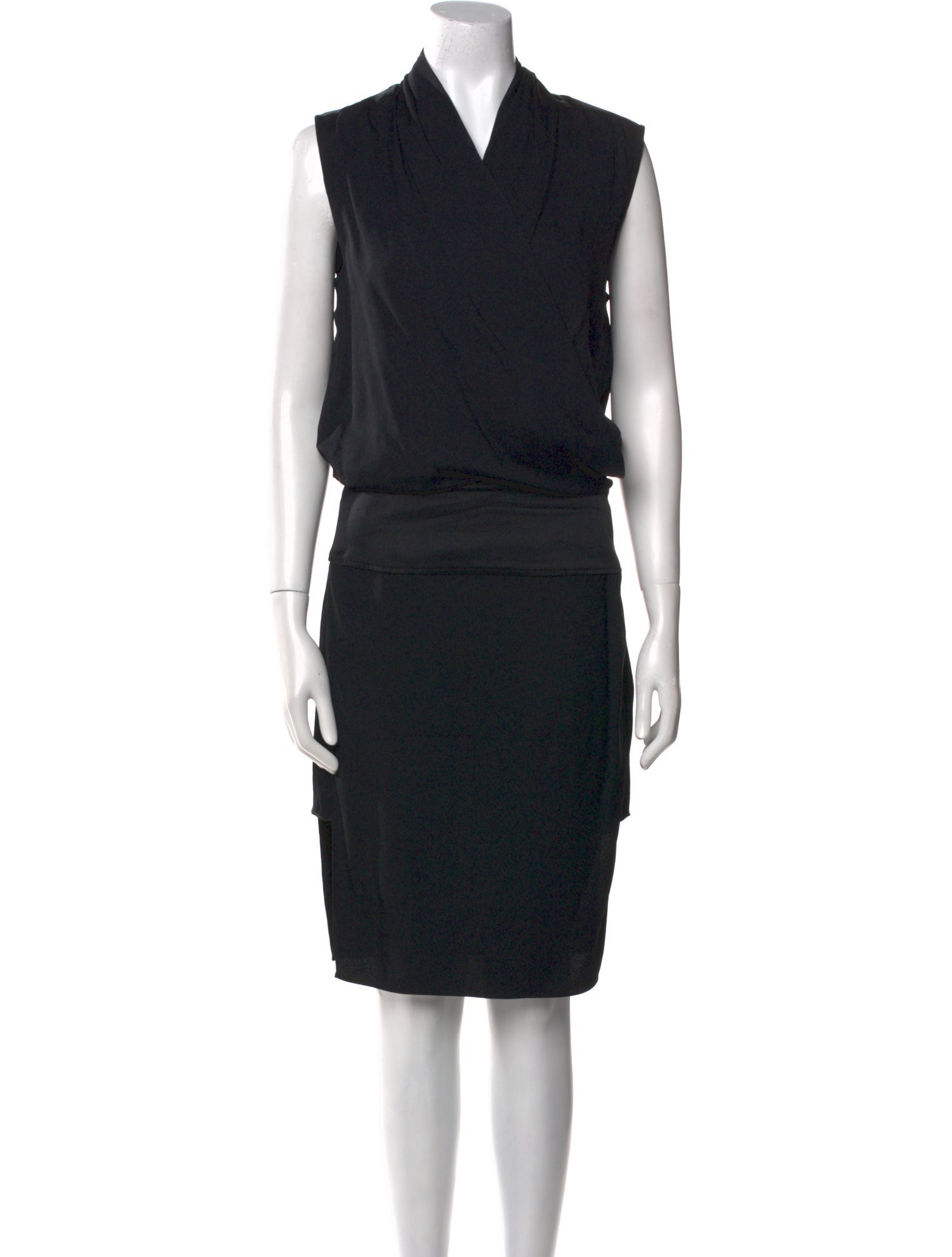 Helmut Lang Cowl Neck Midi Length Dress