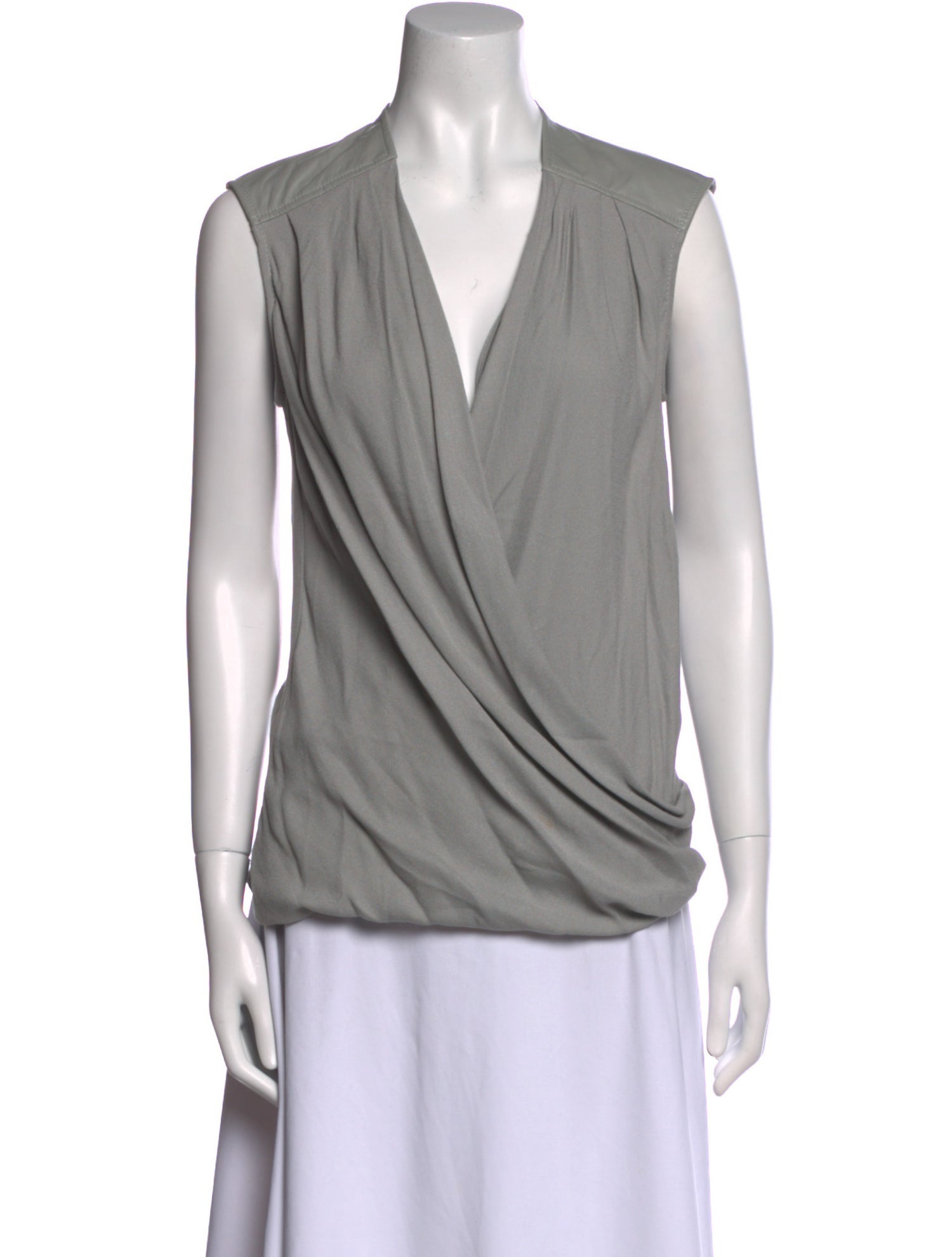 Helmut Lang Cowl Neck Sleeveless Blouse