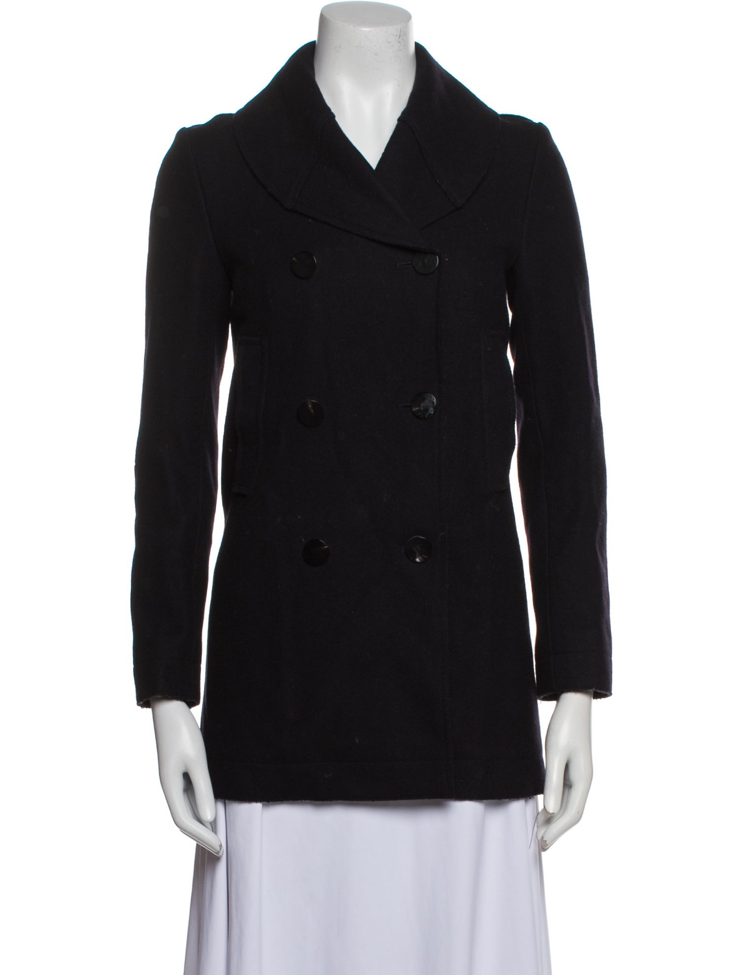 Helmut Lang Virgin Wool Peacoat