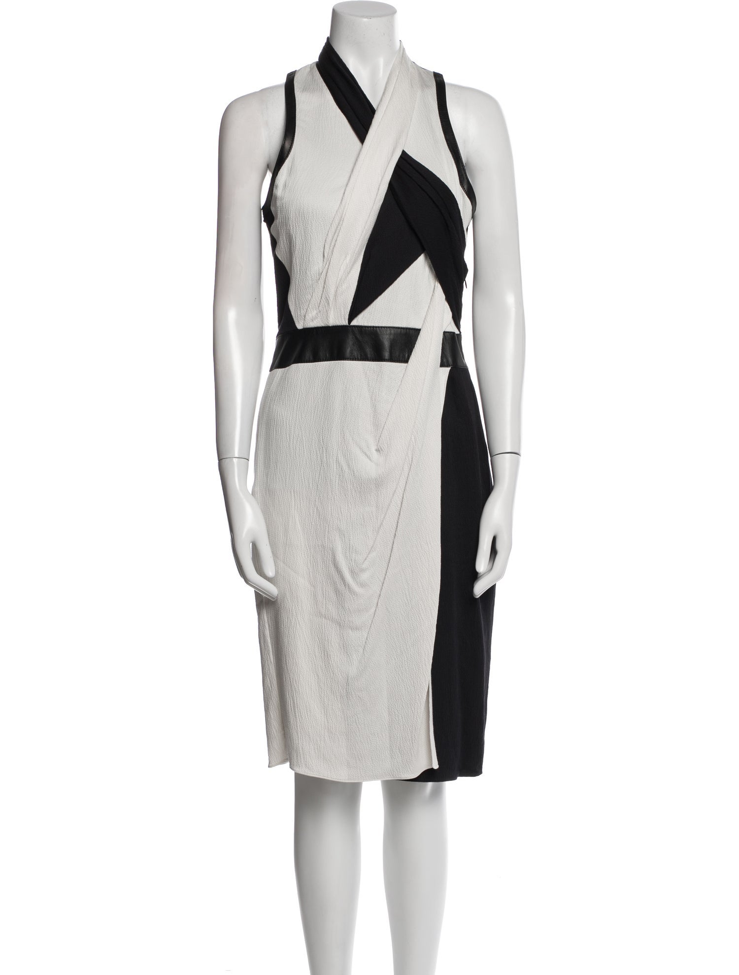 Helmut Lang Printed Midi Length Dress