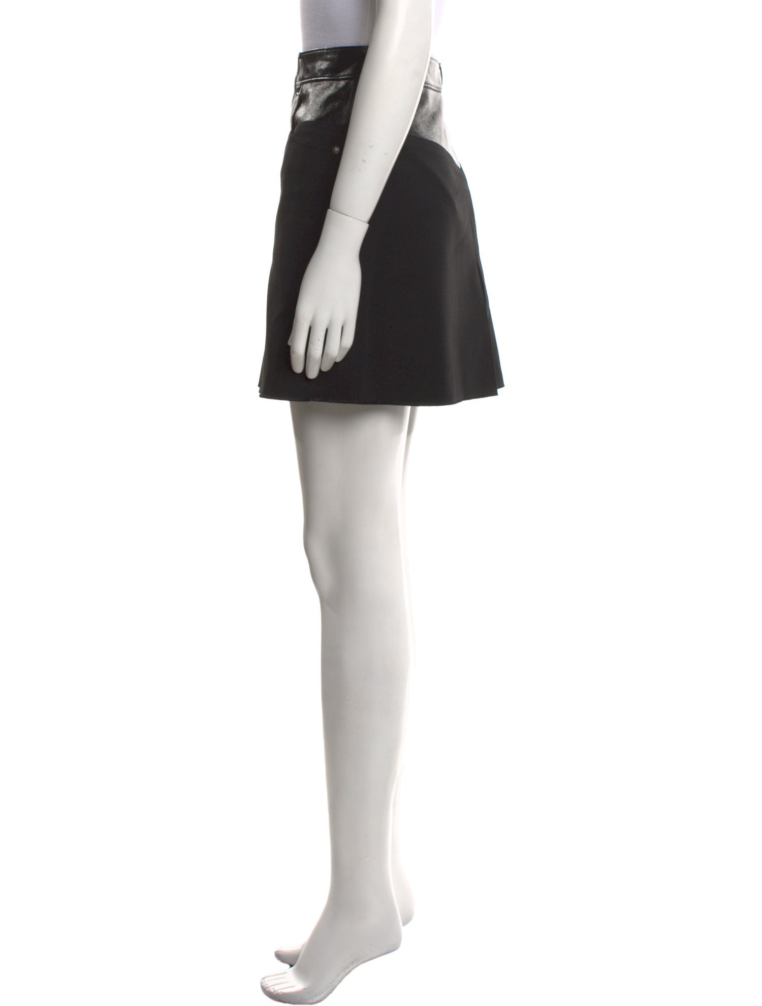 Helmut Lang Virgin Wool Mini Skirt