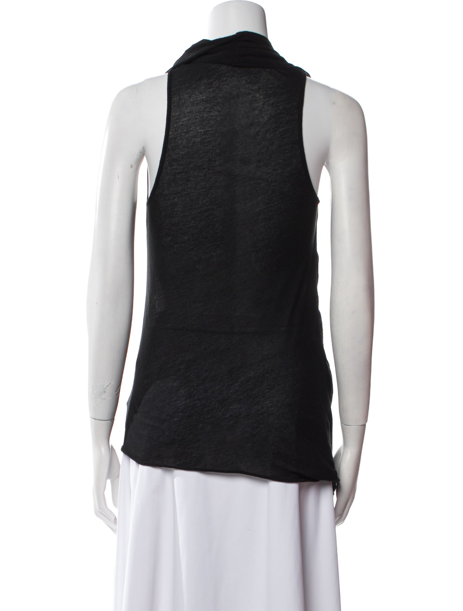 Helmut Lang Cowl Neck Sleeveless Top