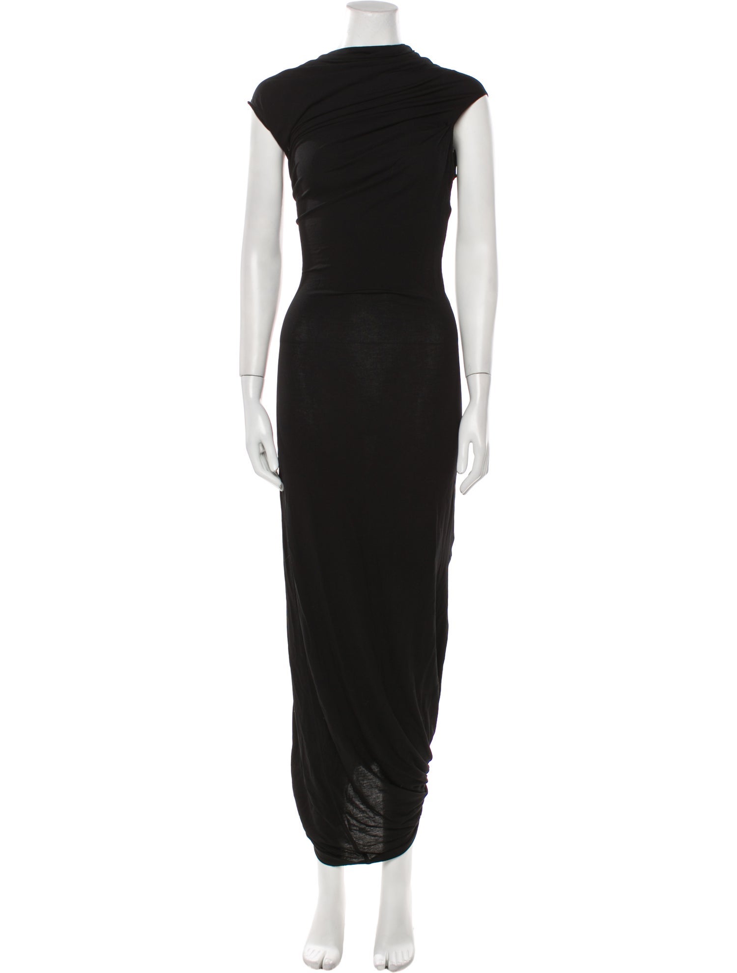 Helmut Lang Cowl Neck Midi Length Dress
