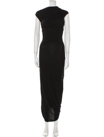 Helmut Lang Cowl Neck Midi Length Dress