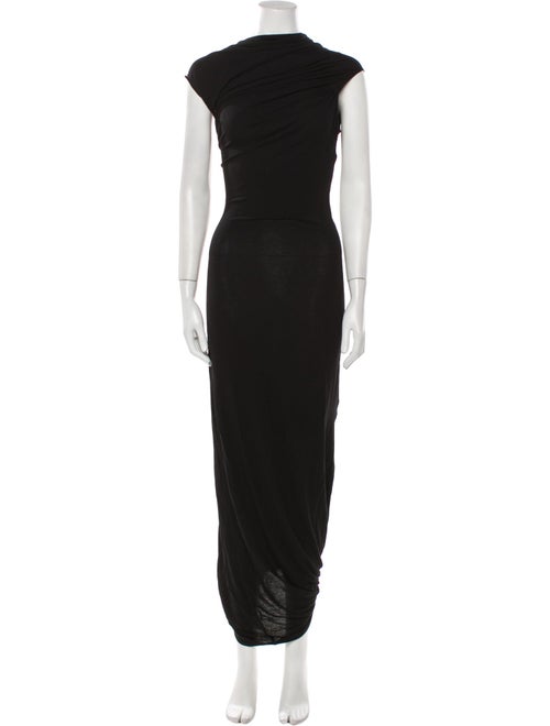 Helmut Lang Cowl Neck Midi Length Dress