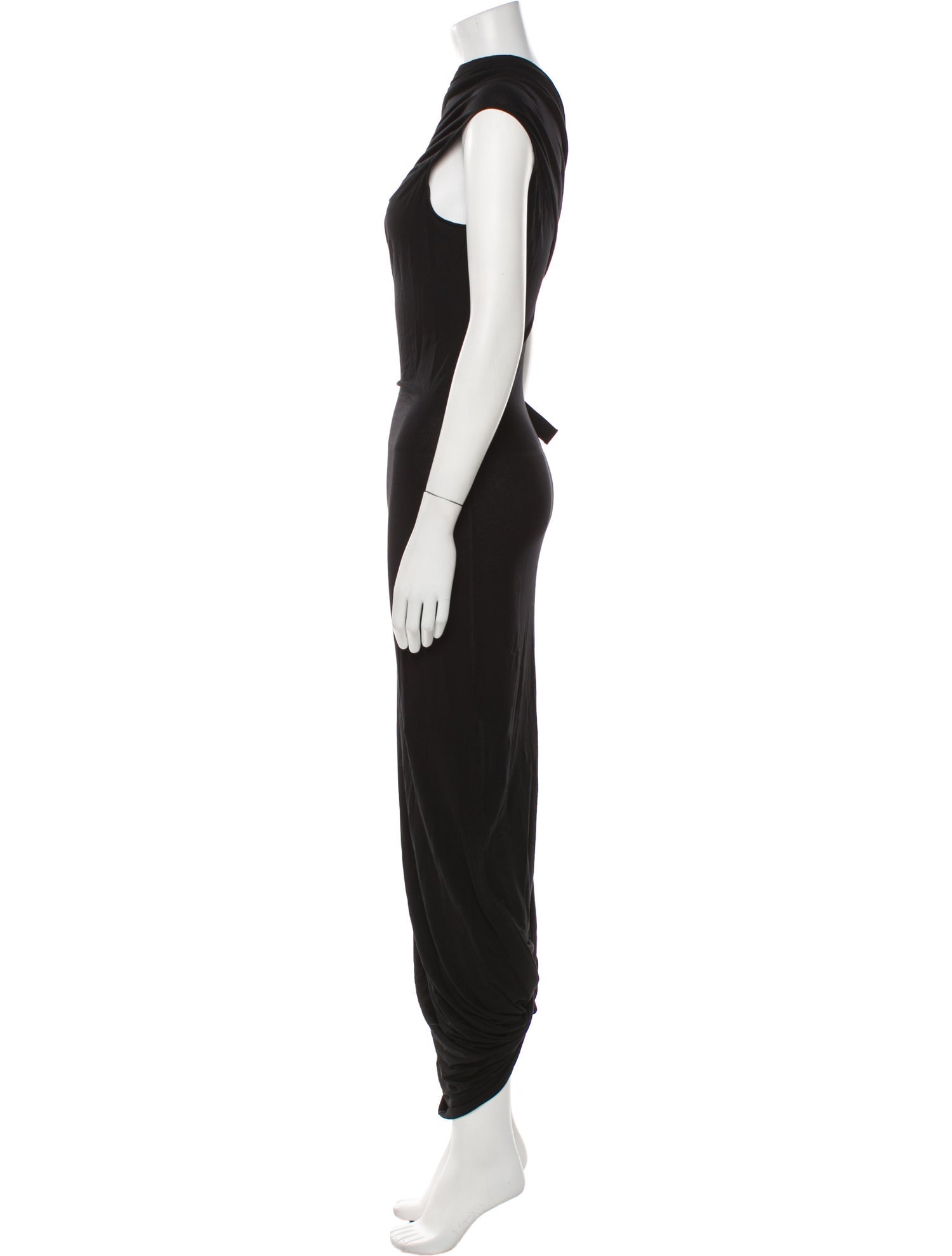 Helmut Lang Cowl Neck Midi Length Dress