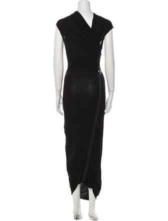 Helmut Lang Cowl Neck Midi Length Dress