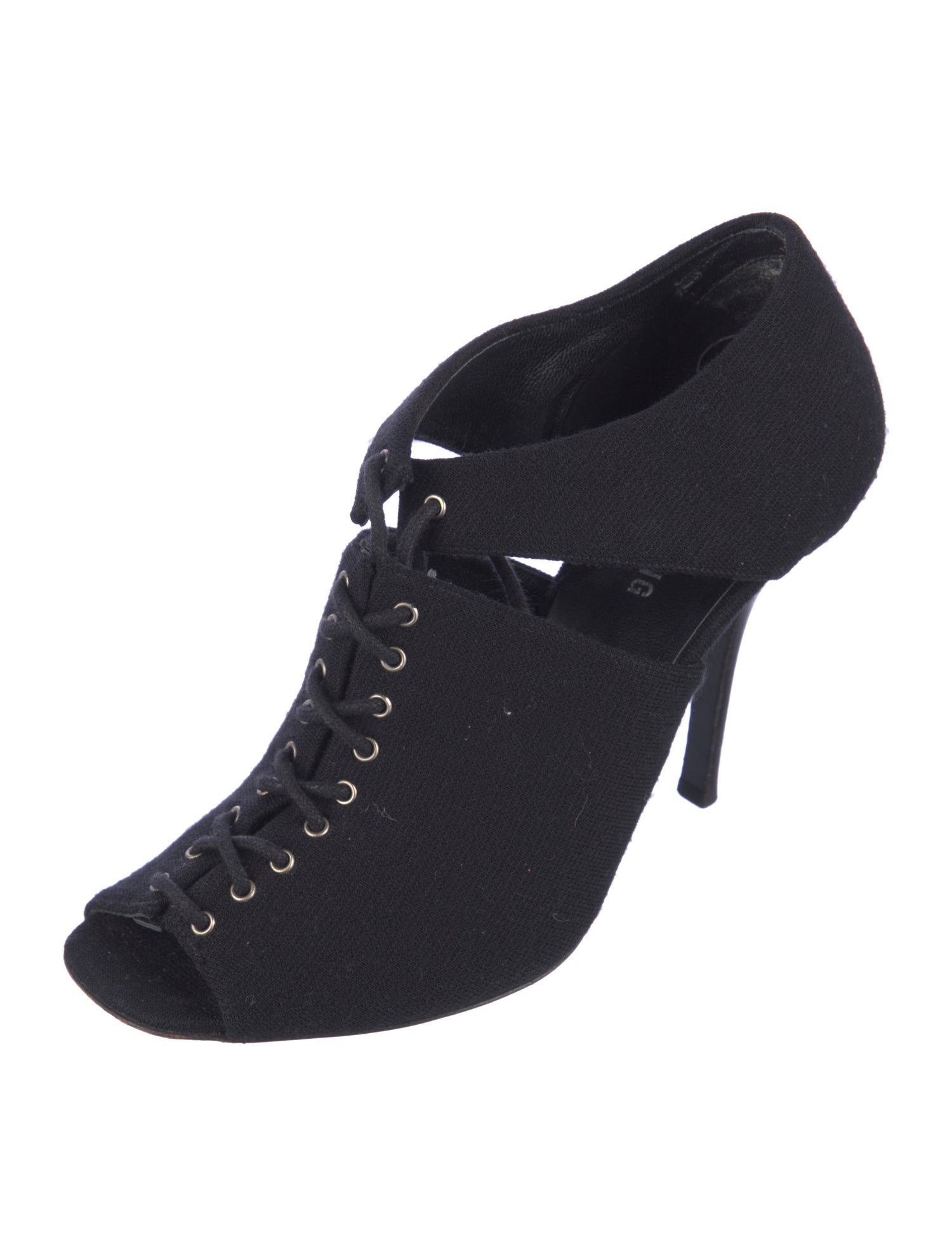 Helmut Lang Vintage Canvas Lace-Up Boots