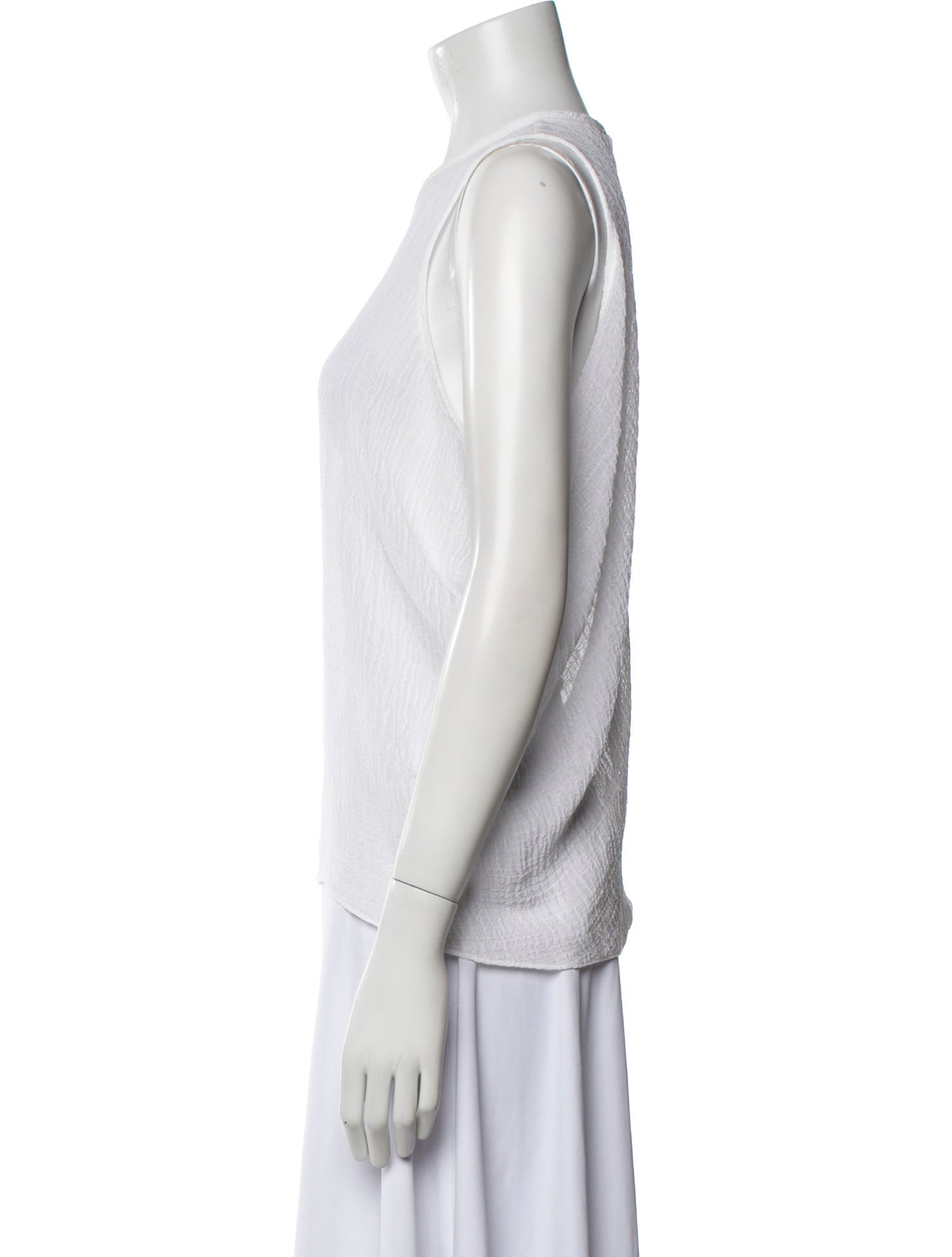 Helmut Lang Crew Neck Sleeveless Top