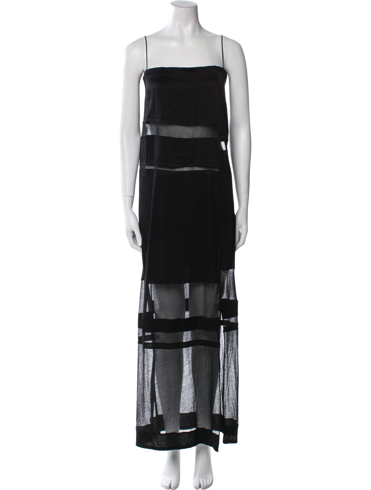 Helmut Lang Square Neckline Long Dress