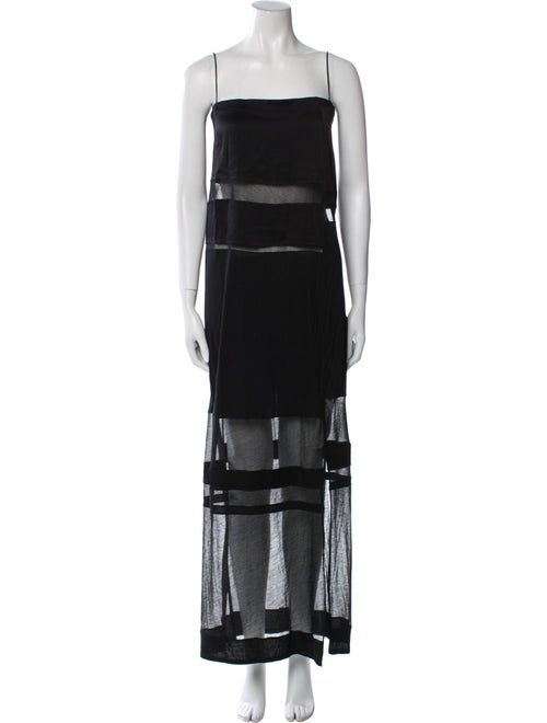 Helmut Lang Square Neckline Long Dress