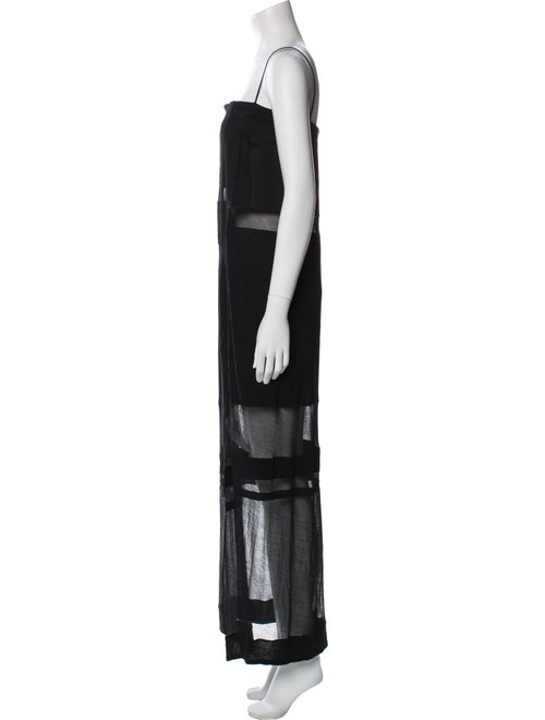 Helmut Lang Square Neckline Long Dress