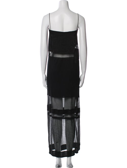 Helmut Lang Square Neckline Long Dress