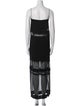Helmut Lang Square Neckline Long Dress