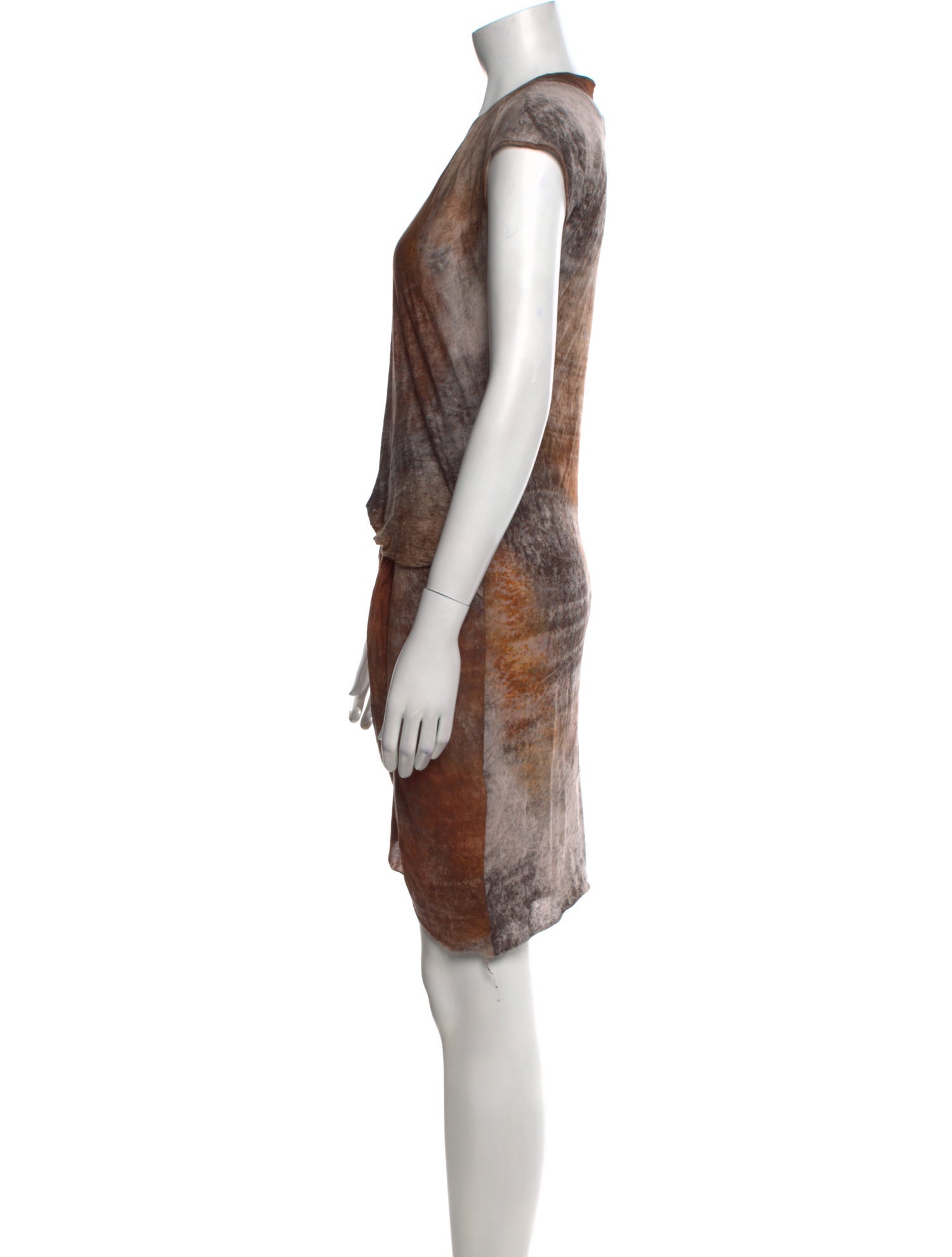 Helmut Lang Tie-Dye Print Mini Dress