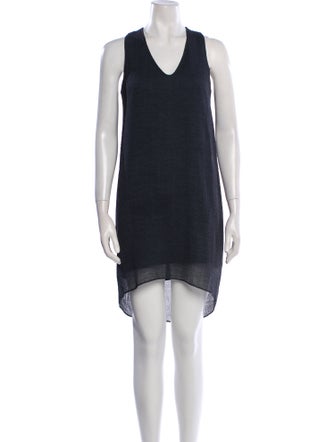 Helmut Lang V-Neck Mini Dress