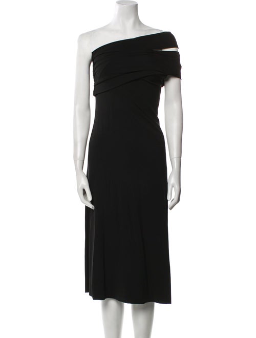 Helmut Lang One-Shoulder Midi Length Dress