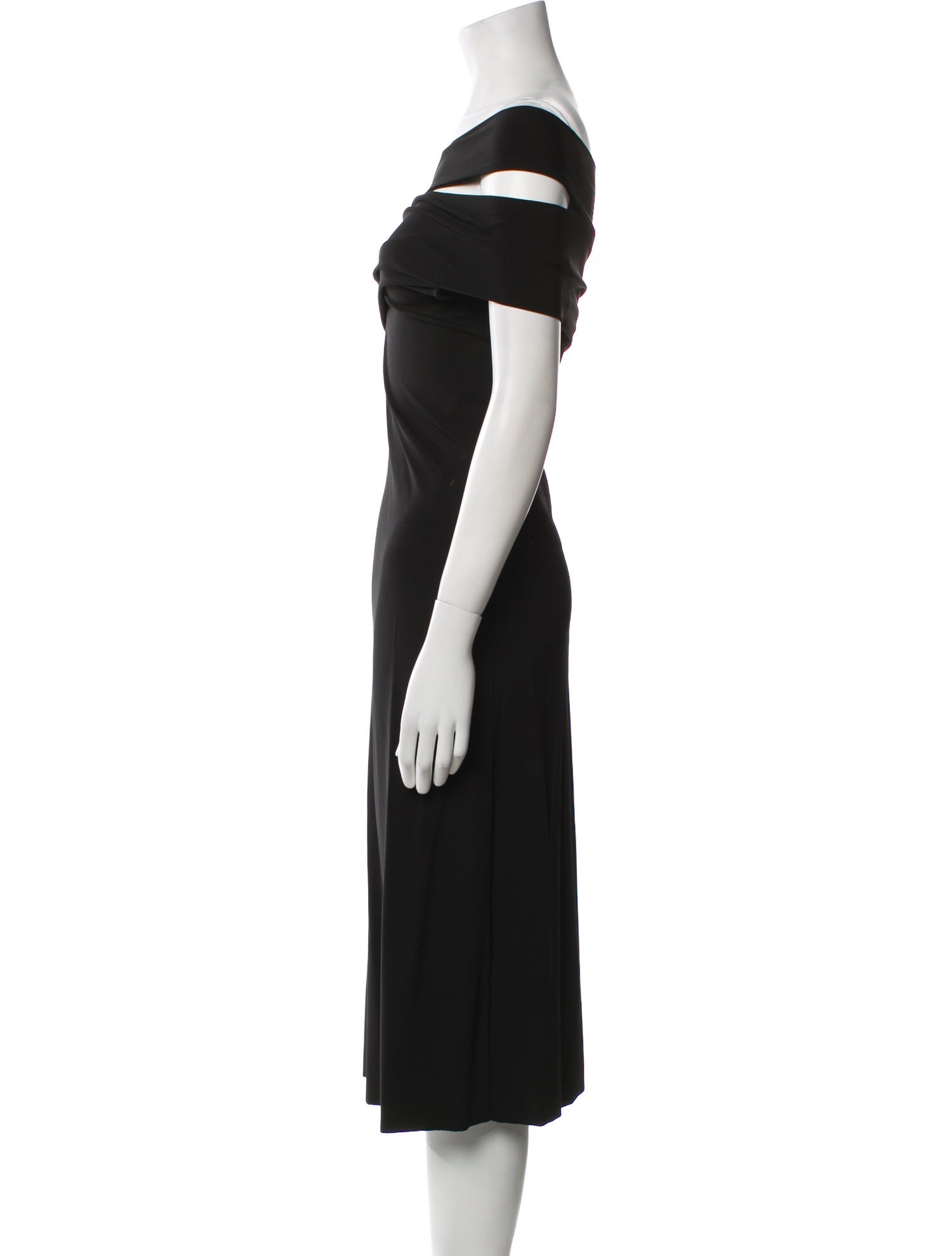 Helmut Lang One-Shoulder Midi Length Dress