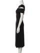 Helmut Lang One-Shoulder Midi Length Dress