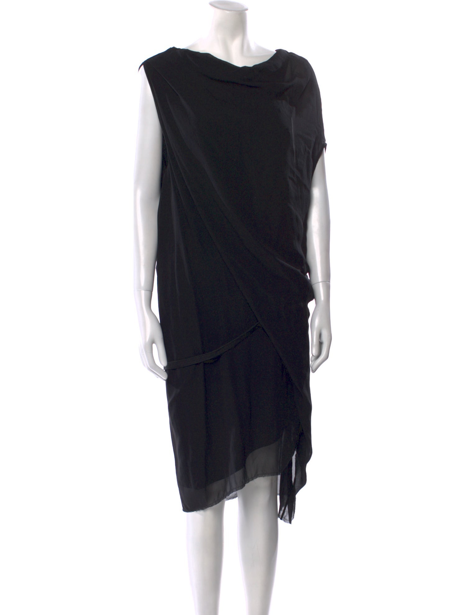 Helmut Lang Silk Knee-Length Dress
