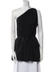 Helmut Lang Silk One-Shoulder Tunic