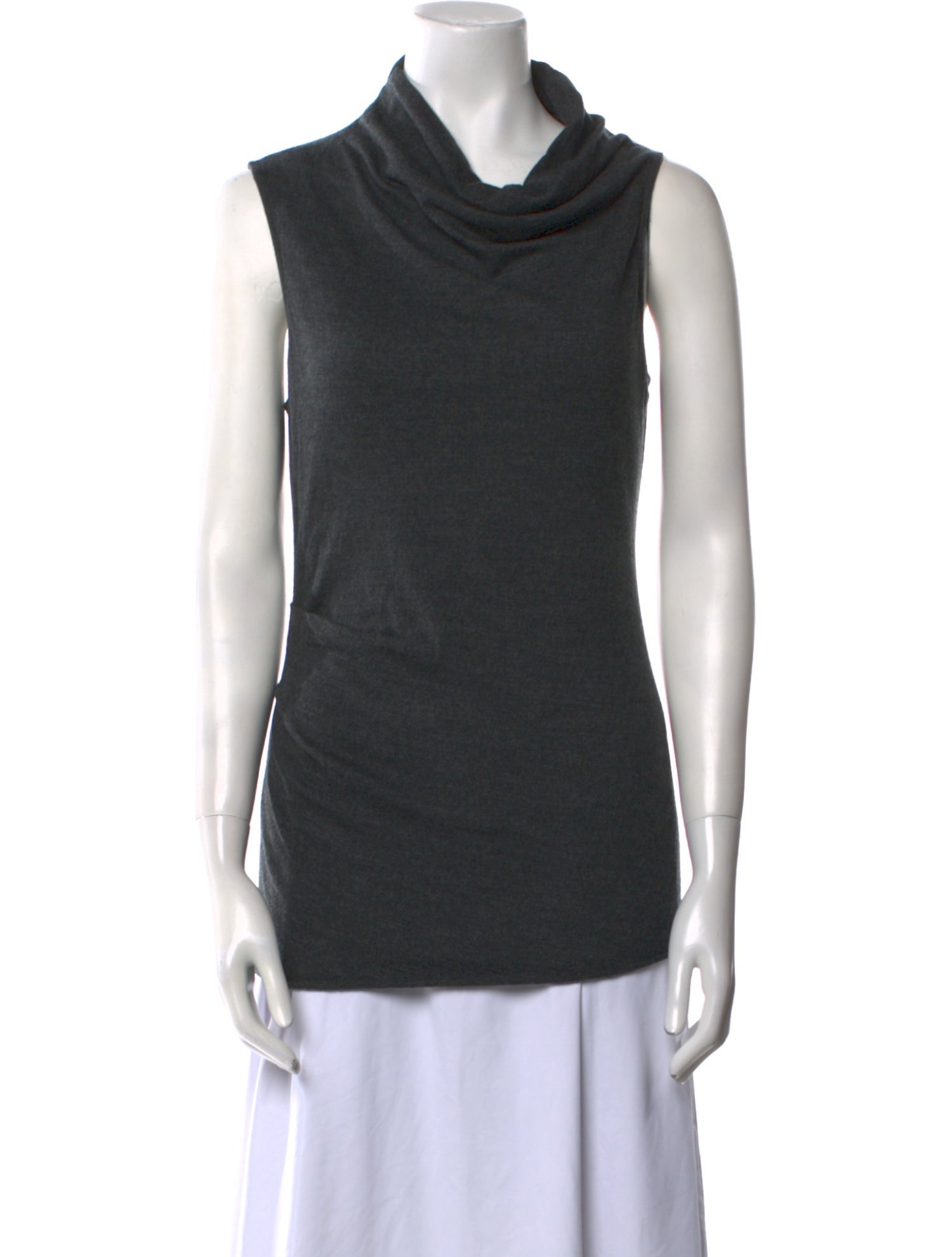 Helmut Lang Wool Cowl Neck Top