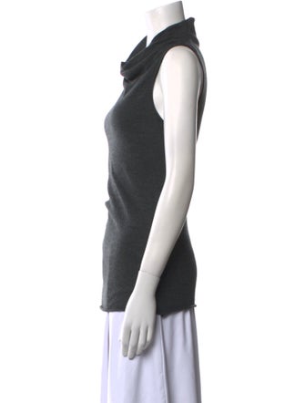 Helmut Lang Wool Cowl Neck Top