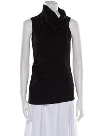 Helmut Lang Wool Cowl Neck Top