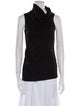 Helmut Lang Wool Cowl Neck Top