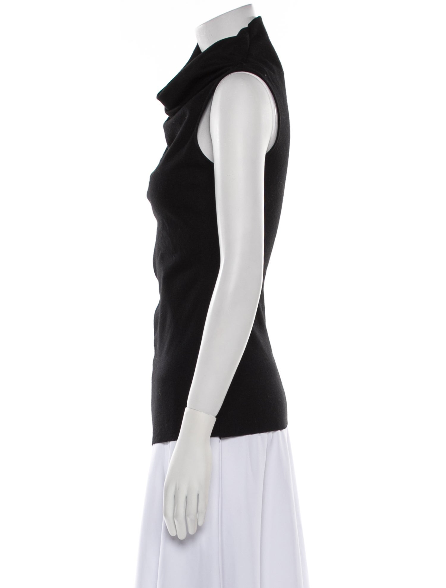 Helmut Lang Wool Cowl Neck Top