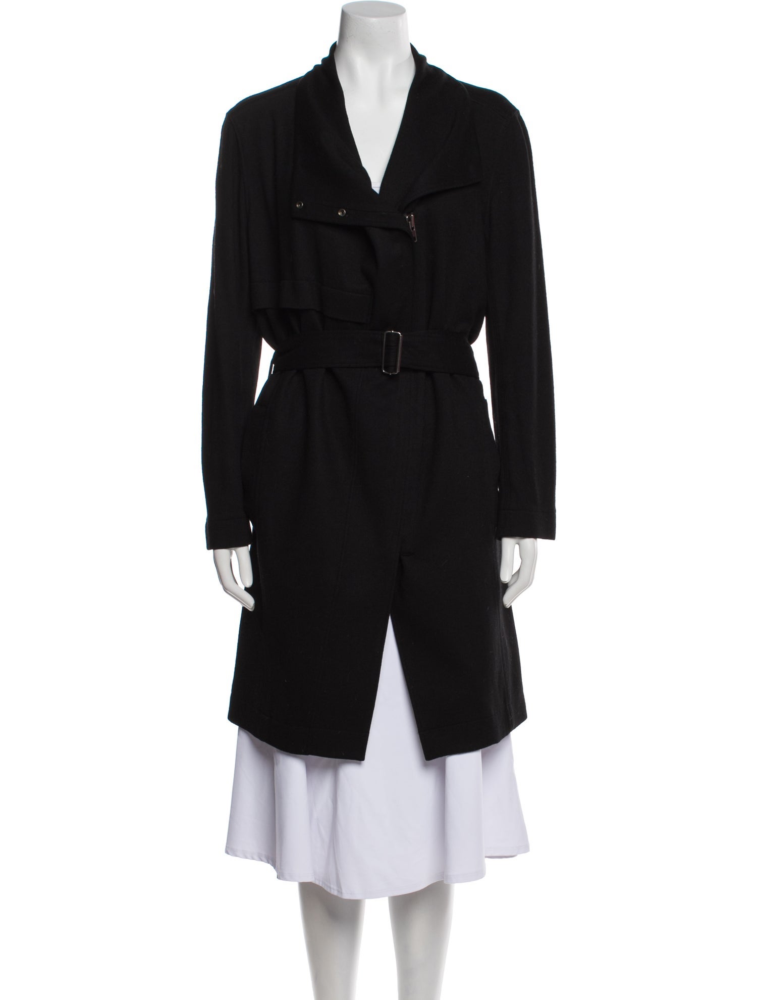 Helmut Lang Wool Trench Coat