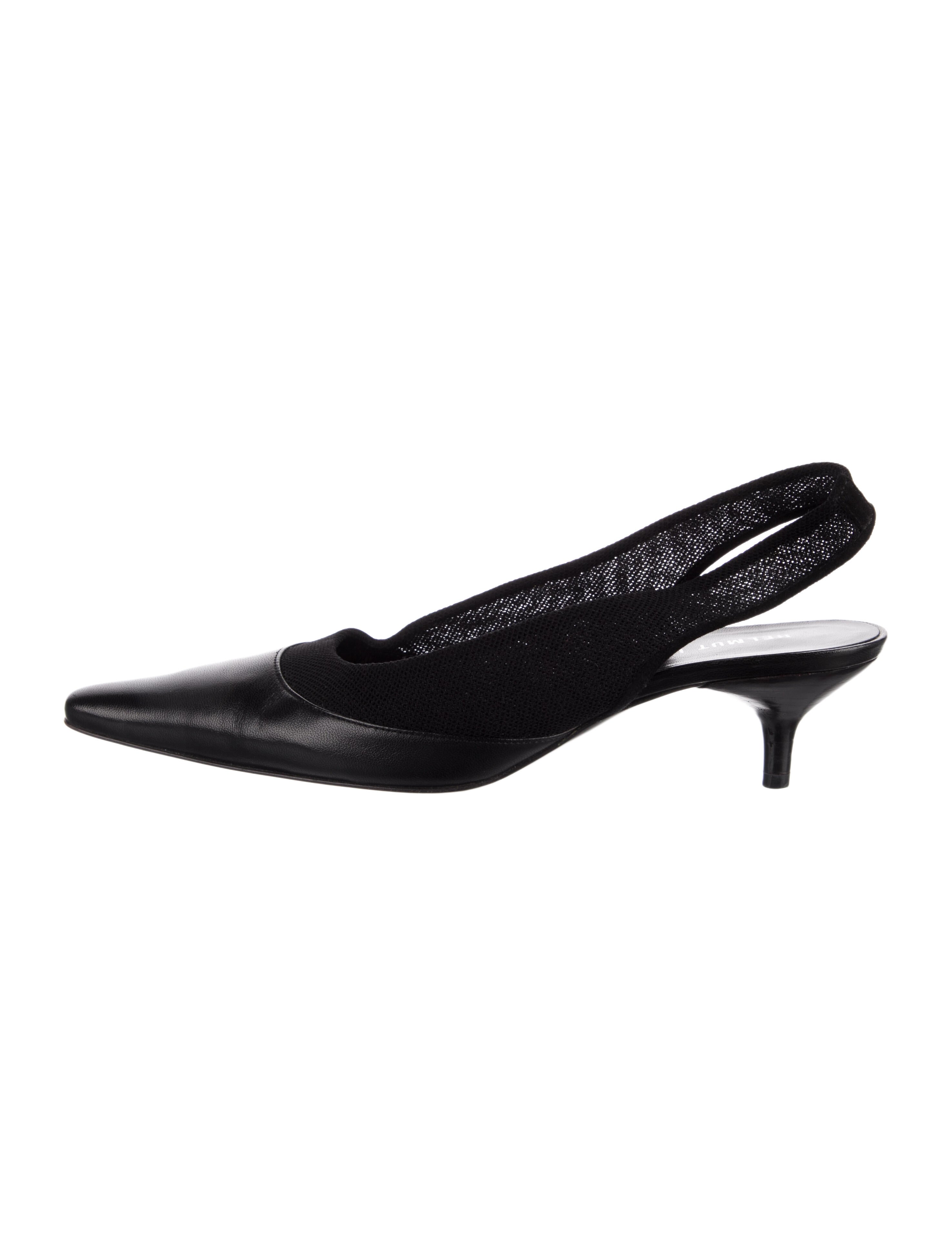 Helmut Lang Vintage Leather Slingback Pumps