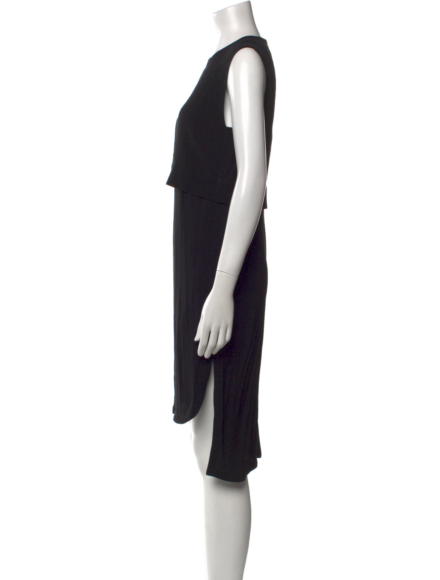 Helmut Lang Crew Neck Midi Length Dress