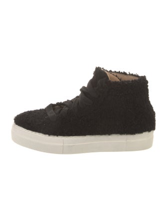 Helmut Lang Faux Fur Sneakers