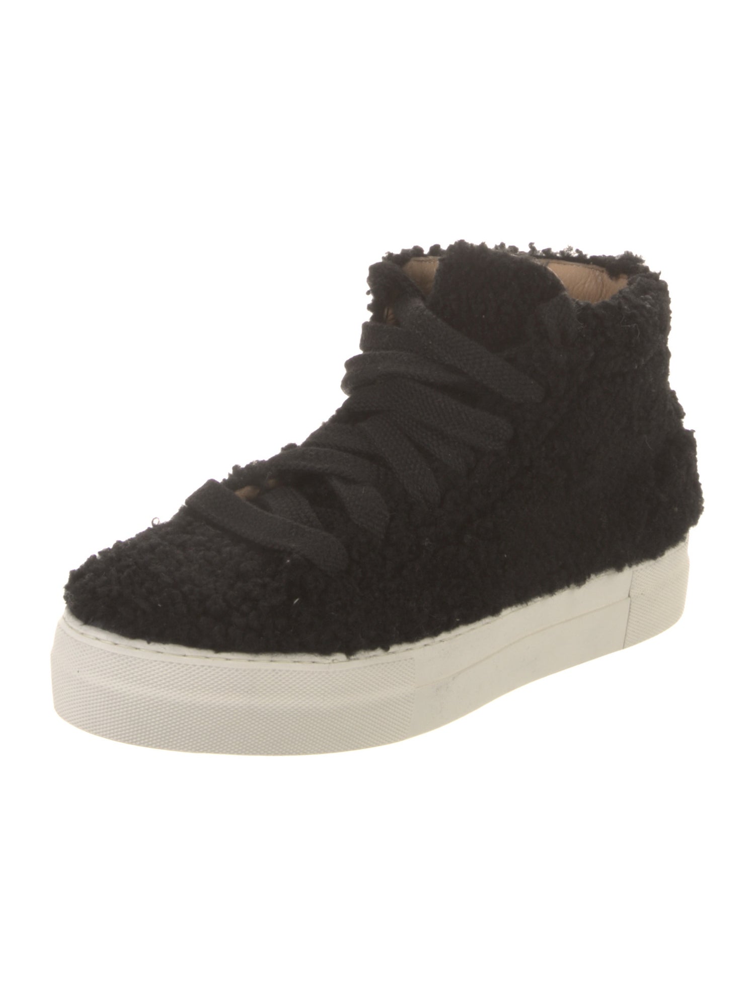 Helmut Lang Faux Fur Sneakers
