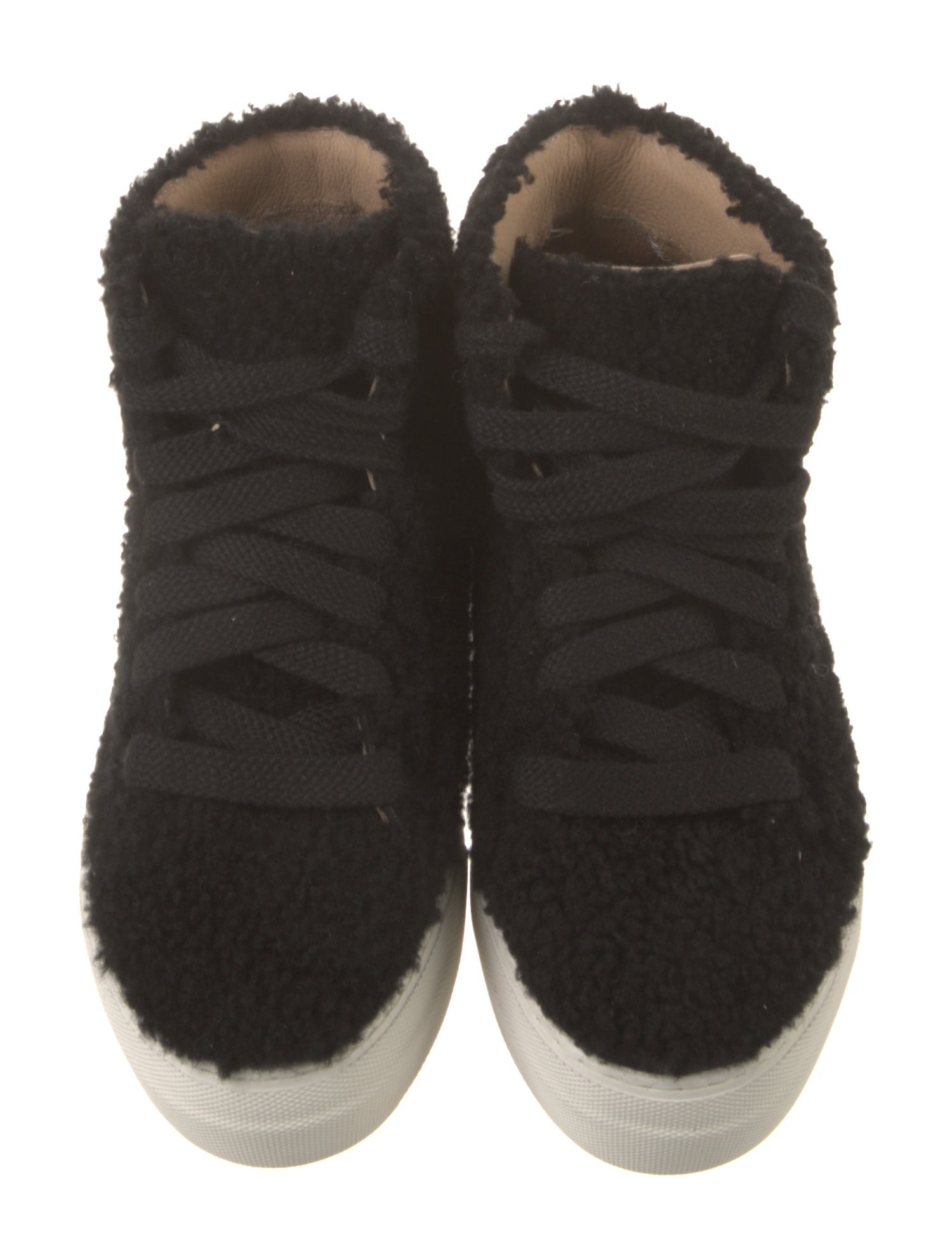 Helmut Lang Faux Fur Sneakers