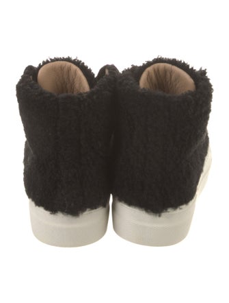 Helmut Lang Faux Fur Sneakers