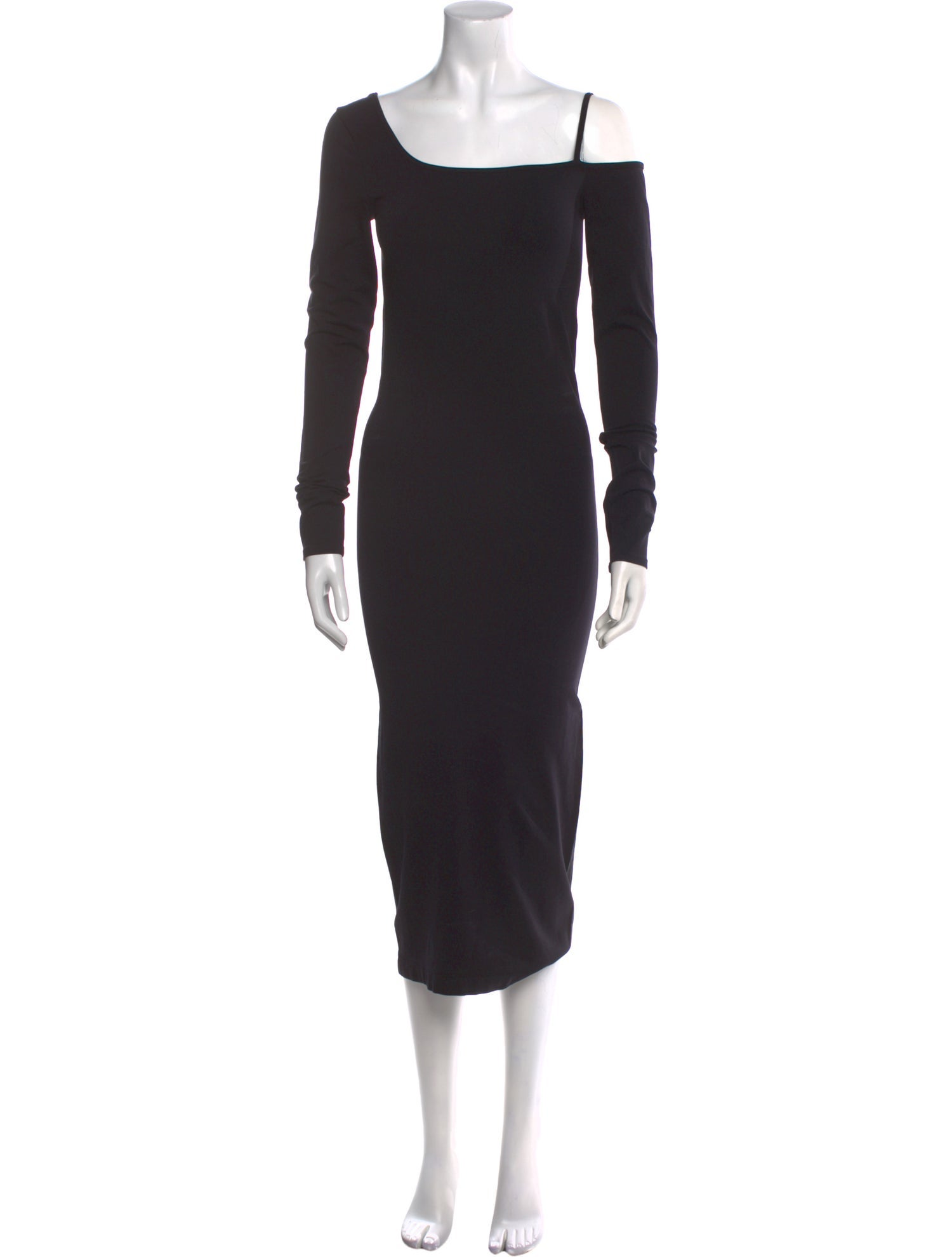 Helmut Lang Square Neckline Midi Length Dress