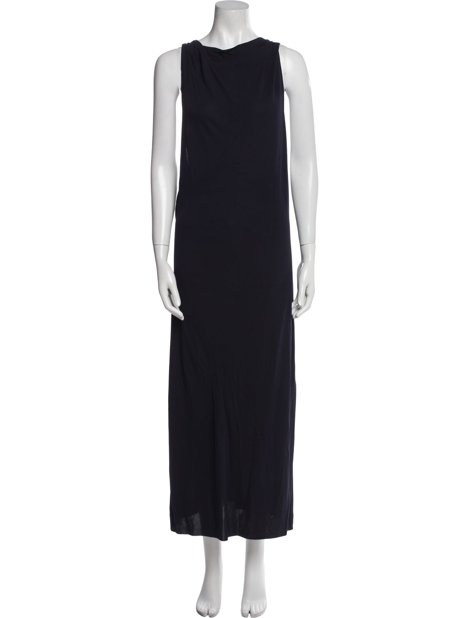 Helmut Lang Bateau Neckline Long Dress